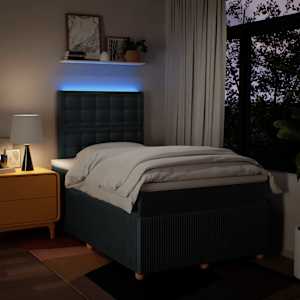 Box spring postel s matrací černá 120x190 cm textil - obrázek 5
