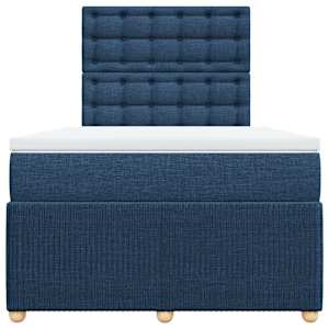 Box spring postel s matrací černá 120x190 cm textil - obrázek 6