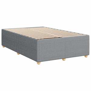 Box spring postel s matrací světle šedá 120 x 200 cm textil - obrázek 9
