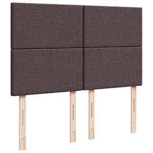 Box spring postel s matrací tmavě hnědá 140x190 cm textil - obrázek 12