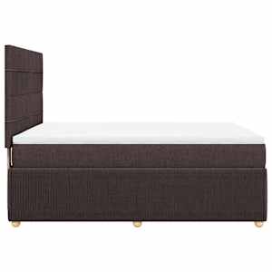 Box spring postel s matrací tmavě hnědá 140x190 cm textil - obrázek 7