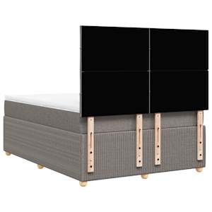 Box spring postel s matrací taupe 140x190 cm textil - obrázek 8