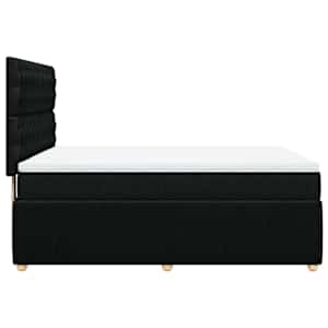 Box spring postel s matrací černá 140 x 190 cm textil - obrázek 7