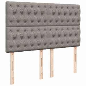 Box spring postel s matrací taupe 140x190 cm textil - obrázek 9