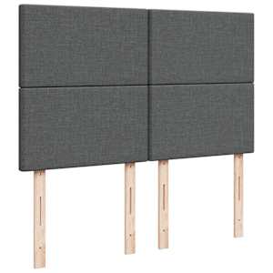 Box spring postel s matrací tmavě šedá 140x200 cm textil - obrázek 9