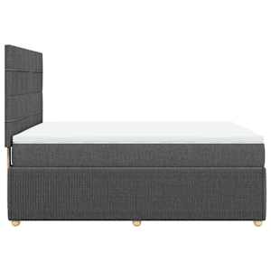 Box spring postel s matrací tmavě šedá 140x200 cm textil - obrázek 7