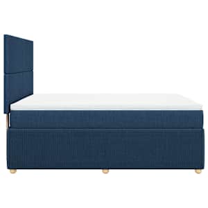 Box spring postel s matrací modrá 160x200 cm textil - obrázek 7