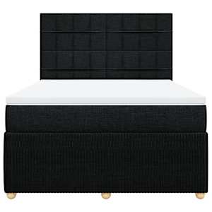 Box spring postel s matrací černá 160x200 cm textil - obrázek 6