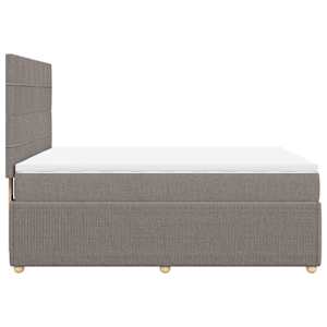 Box spring postel s matrací taupe 160x200 cm textil - obrázek 7