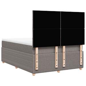 Box spring postel s matrací taupe 160x200 cm textil - obrázek 8
