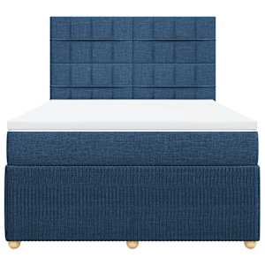 Box spring postel s matrací modrá 160x200 cm textil - obrázek 6