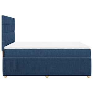Box spring postel s matrací modrá 160x200 cm textil - obrázek 7