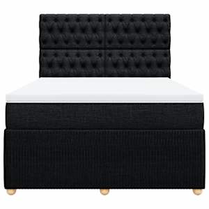 Box spring postel s matrací černá 160x200 cm textil - obrázek 6