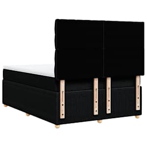 Box spring postel s matrací černá 160x200 cm textil - obrázek 8