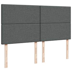 Box spring postel s matrací tmavě šedá 180x200 cm textil - obrázek 9