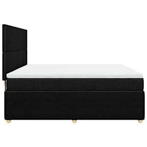 Box spring postel s matrací černá 180x200 cm textil - obrázek 7