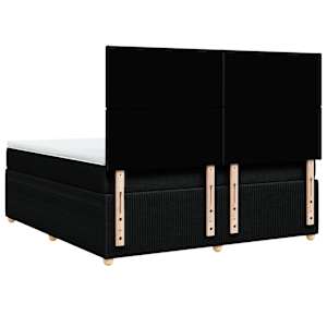 Box spring postel s matrací černá 180x200 cm textil - obrázek 8