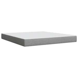 Box spring postel s matrací světle šedá 180 x 200 cm textil - obrázek 11