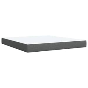 Box spring postel s matrací tmavě šedá 180x200 cm textil - obrázek 11