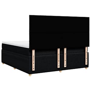 Box spring postel s matrací černá 180x200 cm textil - obrázek 8