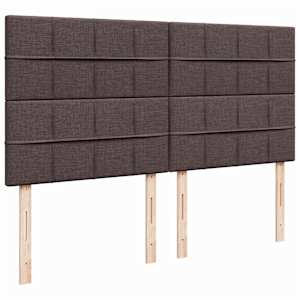 Box spring postel s matrací tmavě hnědá 180x200 cm textil - obrázek 9