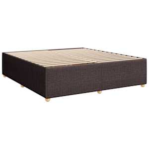 Box spring postel s matrací tmavě hnědá 180x200 cm textil - obrázek 10