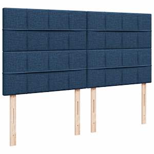 Box spring postel s matrací modrá 180x200 cm textil - obrázek 9