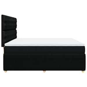 Box spring postel s matrací černá 180x200 cm textil - obrázek 7