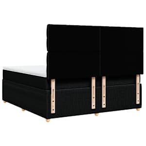 Box spring postel s matrací černá 180x200 cm textil - obrázek 8