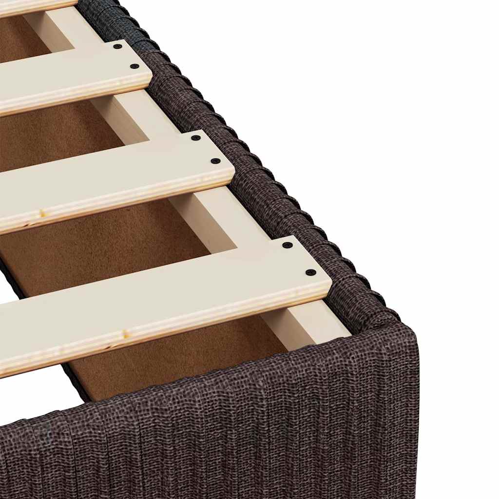Box spring postel s matrací tmavě hnědá 180x200 cm textil - obrázek 13