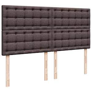 Box spring postel s matrací tmavě hnědá 180x200 cm textil - obrázek 9