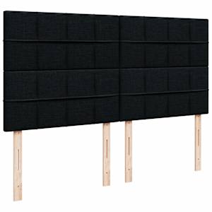 Box spring postel s matrací černá 200x200 cm textil - obrázek 9