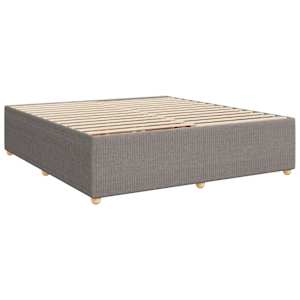 Box spring postel s matrací taupe 200x200 cm textil - obrázek 10