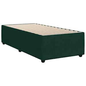 Box spring postel s matrací tmavě zelená 80 x 200 cm samet - obrázek 10