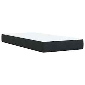 Box spring postel s matrací černá 80 x 200 cm samet - obrázek 11