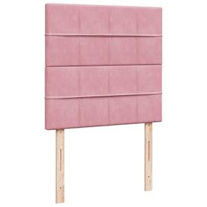 Box spring postel s matrací růžová 90x190 cm samet - obrázek 9