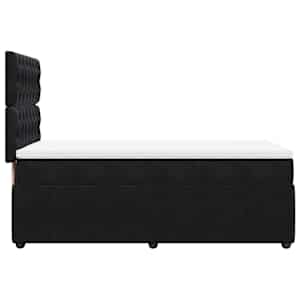 Box spring postel s matrací černá 90x190 cm samet - obrázek 7