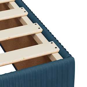 Box spring postel s matrací modrá 90 x 200 cm samet - obrázek 13