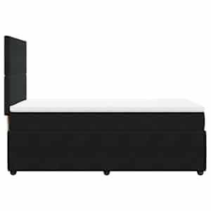 Box spring postel s matrací černá 100x200 cm samet - obrázek 7