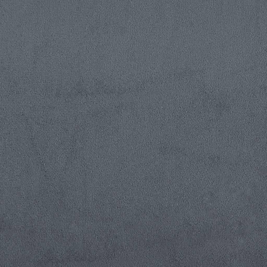 Box spring postel s matrací tmavě šedý 120x190 cm samet - obrázek 17