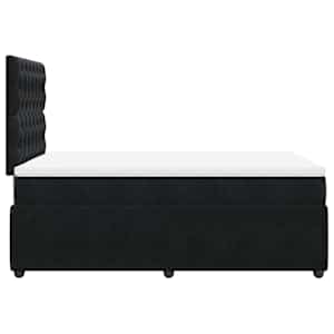 Box spring postel s matrací černá 120 x 190 cm samet - obrázek 7