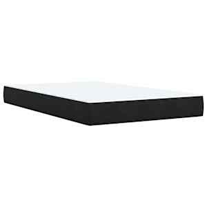Box spring postel s matrací černá 120 x 190 cm samet - obrázek 11