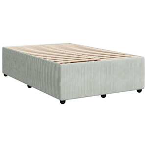 Box spring postel s matrací světle šedá 120x190 cm samet - obrázek 10