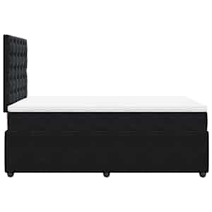 Box spring postel s matrací černá 120 x 190 cm samet - obrázek 7
