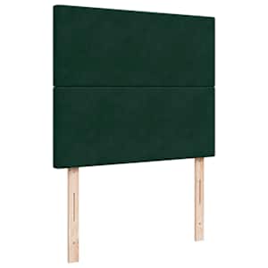 Box spring postel s matrací tmavě zelená 120 x 200 cm samet - obrázek 9