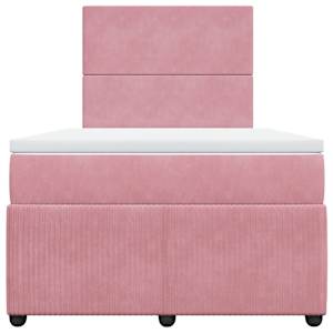 Box spring postel s matrací růžová 120 x 200 cm samet - obrázek 6