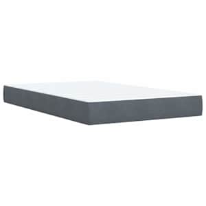 Box spring postel s matrací tmavě šedá 120 x 200 cm samet - obrázek 11