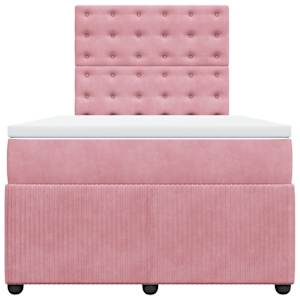 Box spring postel s matrací růžová 120 x 200 cm samet - obrázek 6