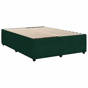 Box spring postel s matrací tmavě zelená 140x190 cm samet - obrázek 10