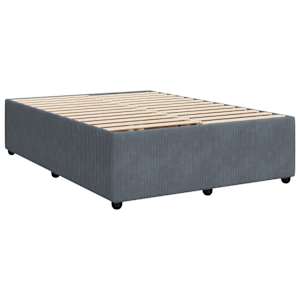 Box spring postel s matrací tmavě šedý 140 x 190 cm samet - obrázek 10